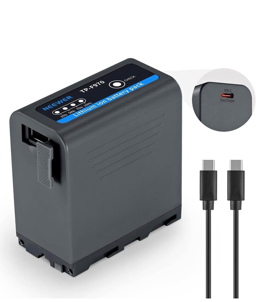 NEEWER TP-F970 Lithium Ion Battery Pack 10500mAh USB-C PD 20W