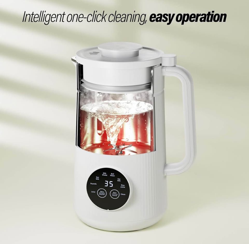 8-IN-1 IAGREEA Nut Milk Maker Machine, 35 oz Soy Milk Maker, Oat, Soy, Plant Based and Dairy Free Be