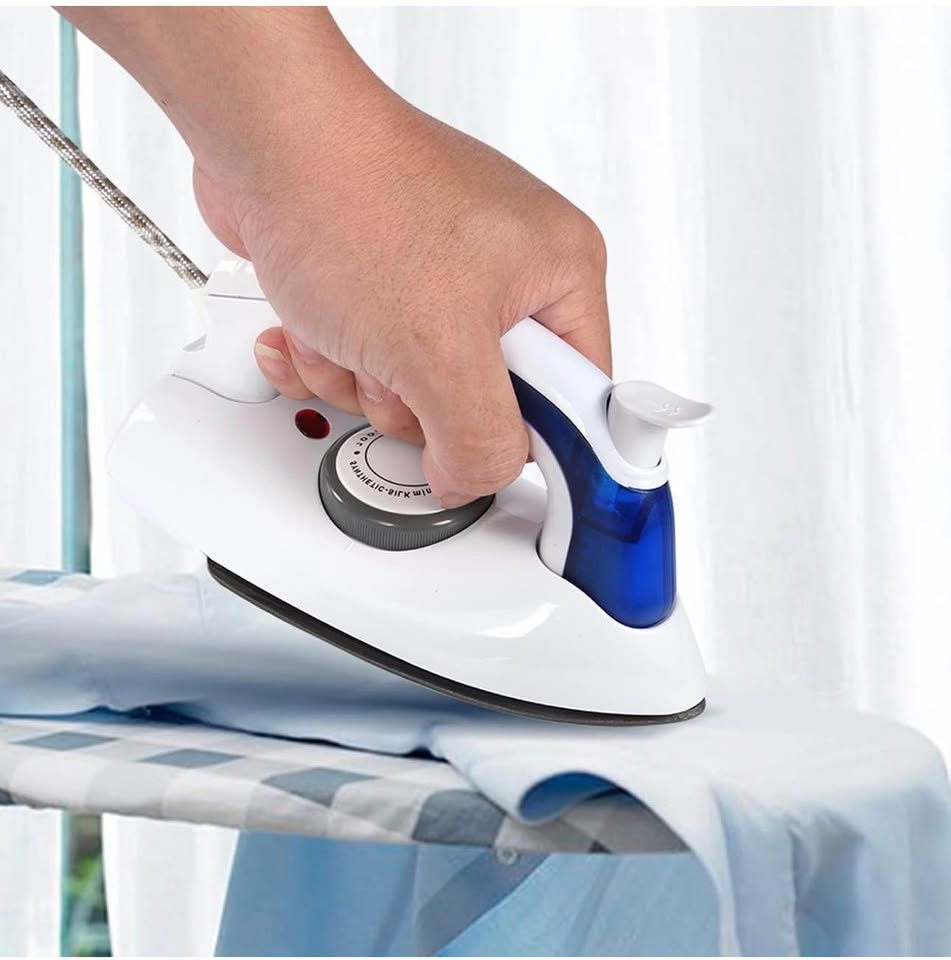 Steam Iron, Portable Foldable Folding Compact Handheld Steam Travel Iron Temperature Control