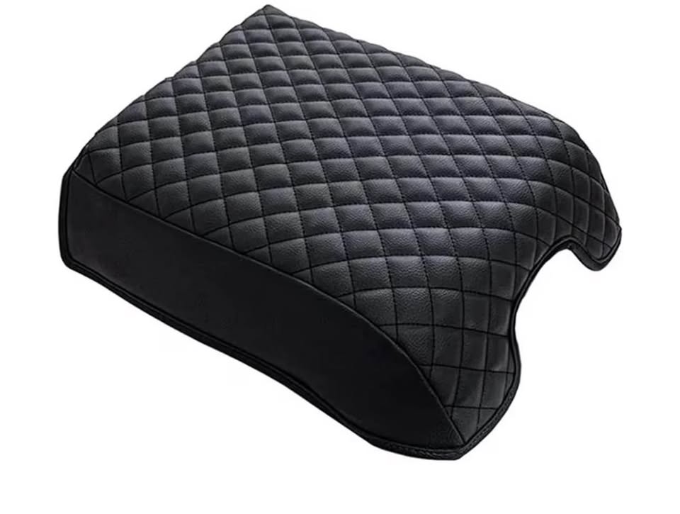 Center Console Cover for 2015-2020 F250 F350 F450 | Leather Arm Rest Box Lid Protector