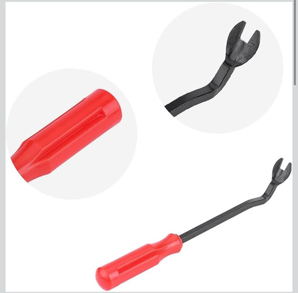 Ergonomic Plastic Fastener Remover - Easily Removes Plastic Fasteners - Car Door Trim Clip Panel Gla