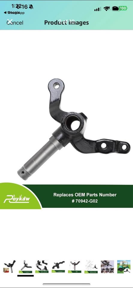 Brand new Roykaw EZGO TXT Spindle Assembly for 2001-up (golf cart part)