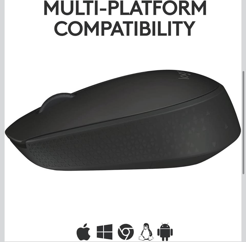 Logitech M170 Wireless Mouse for PC, Mac, Laptop, 2.4 GHz with USB Mini Receiver, Optical Tracking,