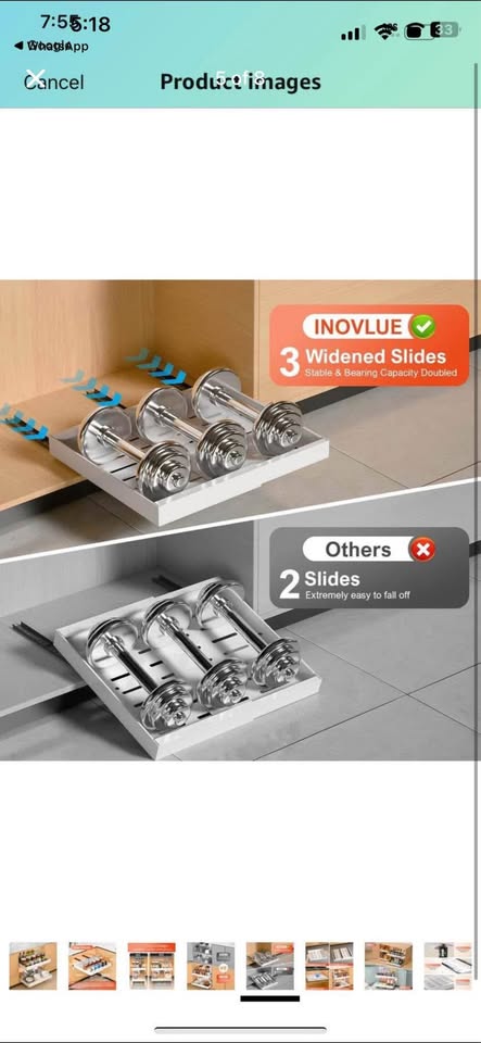 Pullout cabinet organizer