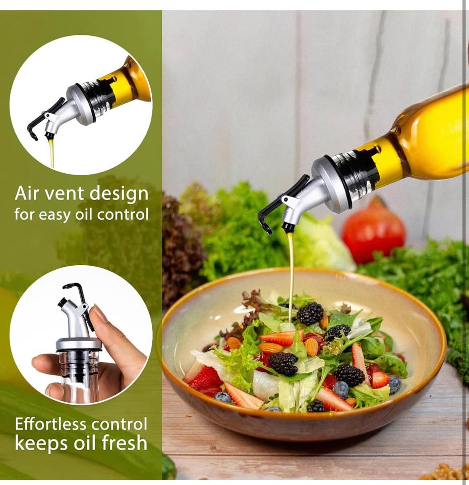 YEBODA 8oz Clear Glass Olive Oil Dispenser Bottles, and Vinegar Cruet Bottle Includes Pourers, Funne