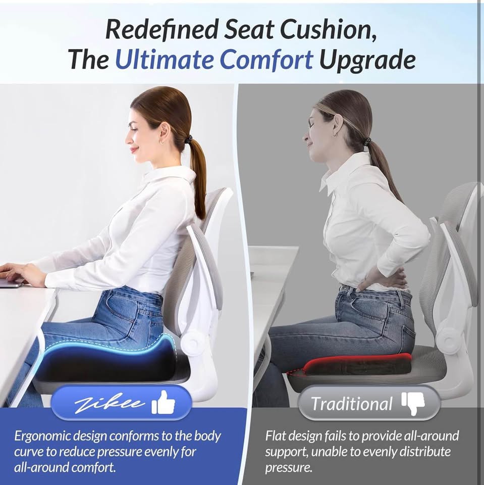 ZIKEE Ergonomic Chair Cushion