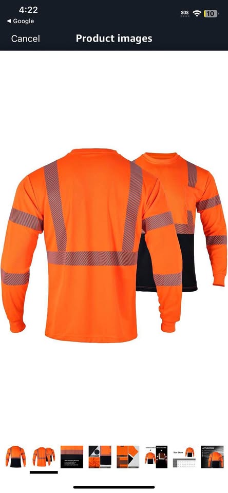 Brand new High visibility Mens Reflective Class 2 safety shirt