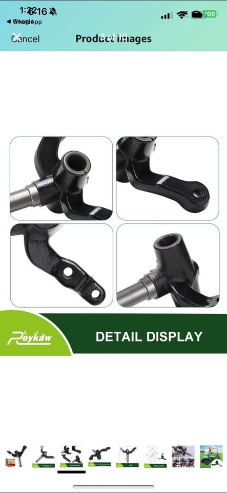 Brand new Roykaw EZGO TXT Spindle Assembly for 2001-up (golf cart part)