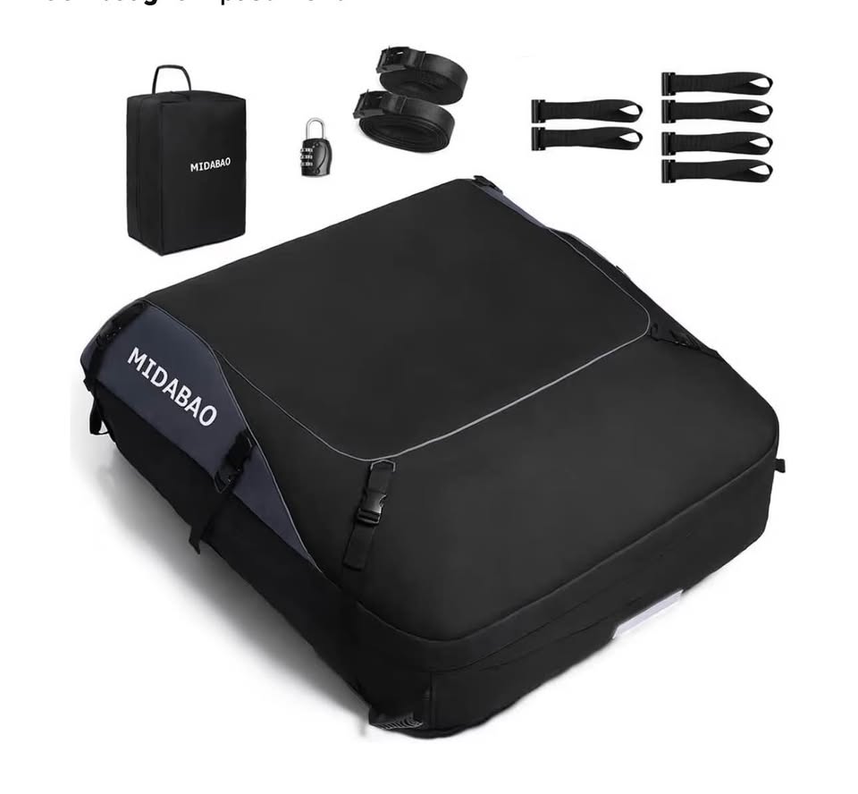 MIDABAO 20 Cubic Waterproof Duty Car Roof Top Carrier-Car Cargo Roof Top Bag, Waterproof & Coated Zi