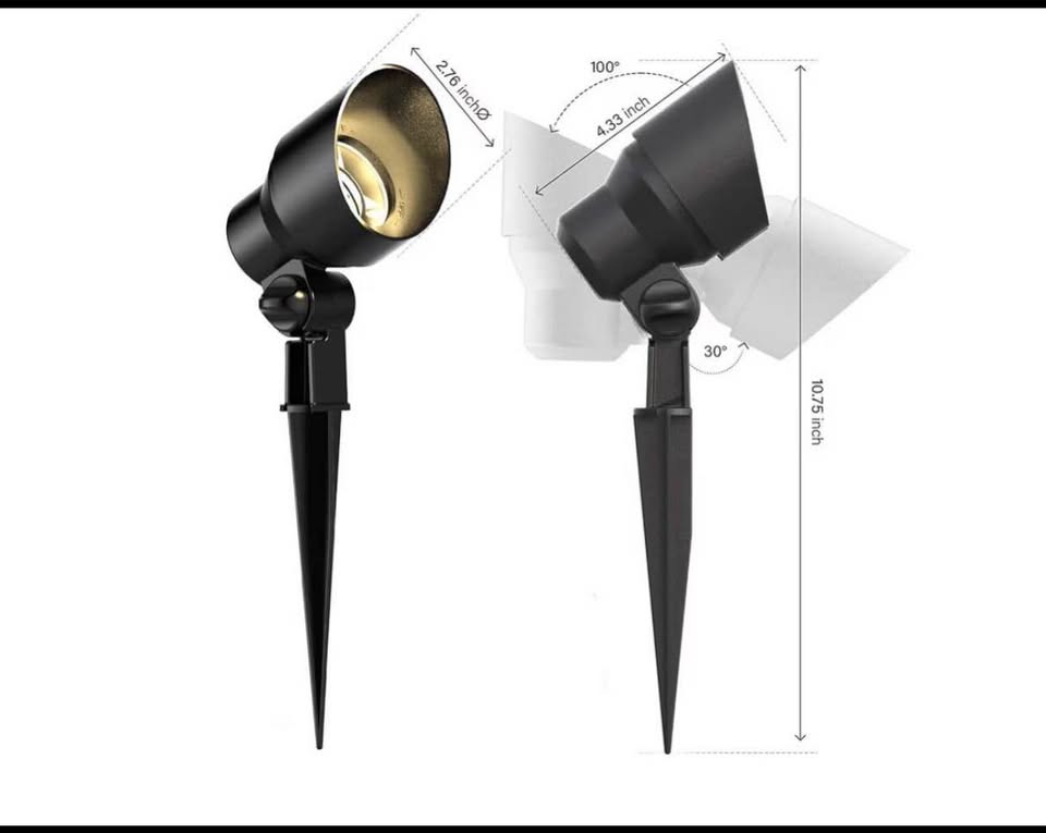 5 SET - Malibu 6 Watt LED Floodlight, 5 Pack, Landscape Outdoor Light Waterproof Spotlight for Drive