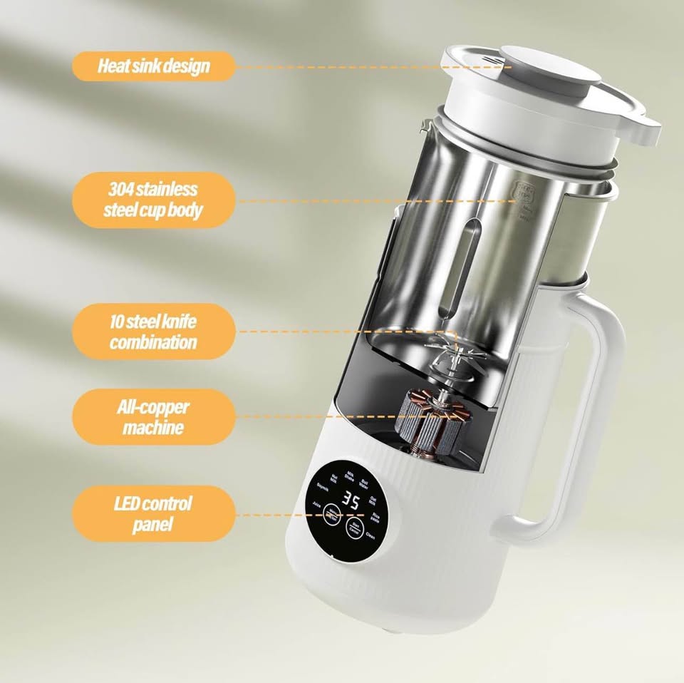 8-IN-1 IAGREEA Nut Milk Maker Machine, 35 oz Soy Milk Maker, Oat, Soy, Plant Based and Dairy Free Be