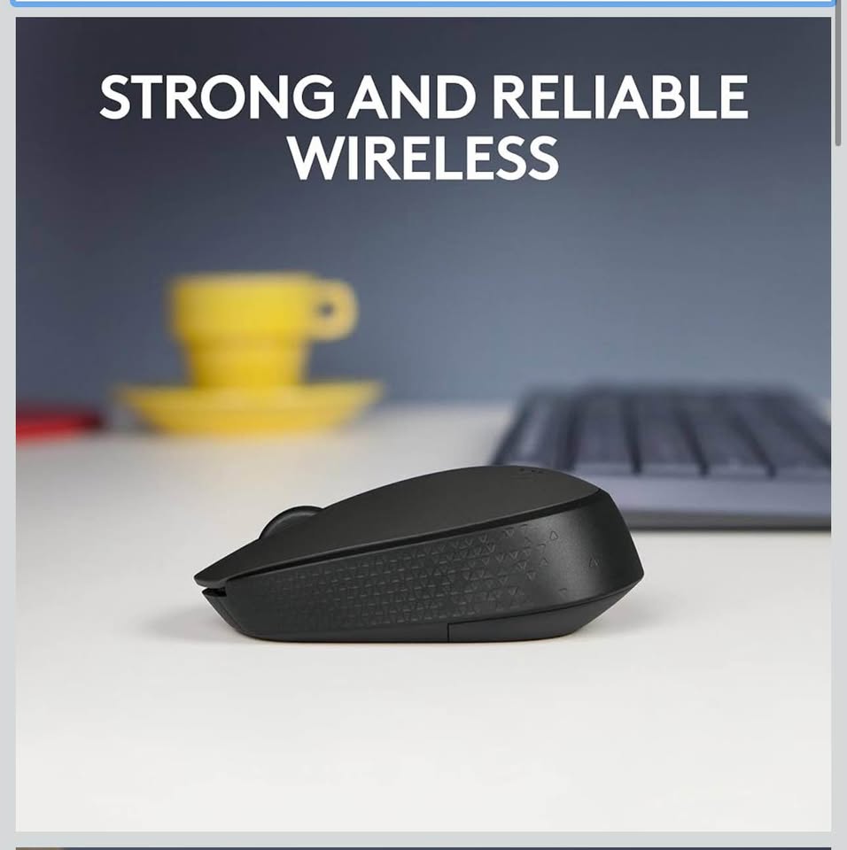 Logitech M170 Wireless Mouse for PC, Mac, Laptop, 2.4 GHz with USB Mini Receiver, Optical Tracking,