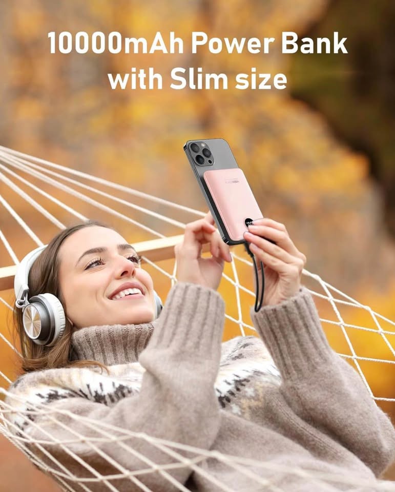 VEEKTOMX Mini Power Bank 10000mAh, 22.5W Fast Charging Small Portable Charger with PD 3.0 & QC 3.0,U