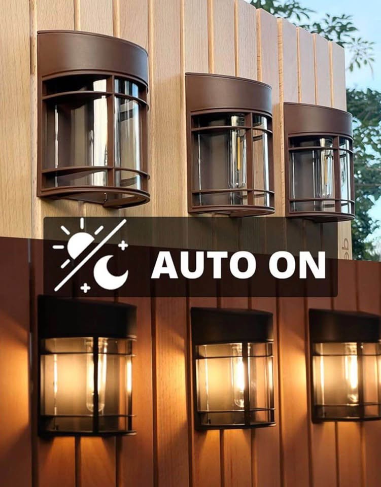 Solar Fence Lights, 6Pack Deck Light Waterproof Solar Outdoor Lights for Garden Fence Post Backyard