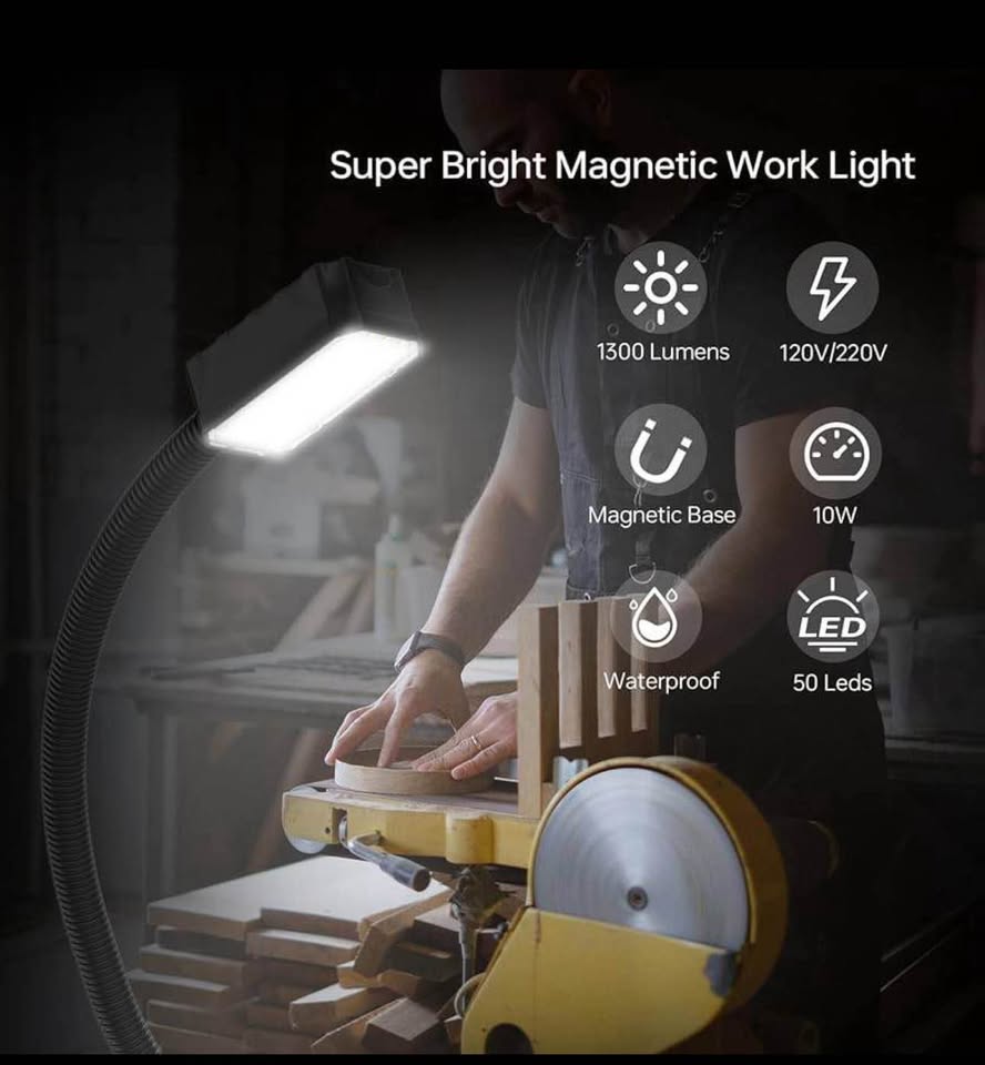 Magnetic LED Work Light Gooseneck