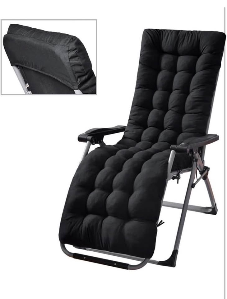 Patio Chaise Lounge Cushions Sun Lounger Cushions Pad Lounge Chair Cushion for Travel Holiday Indoor