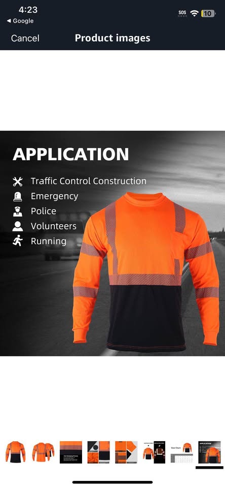 Brand new High visibility Mens Reflective Class 2 safety shirt