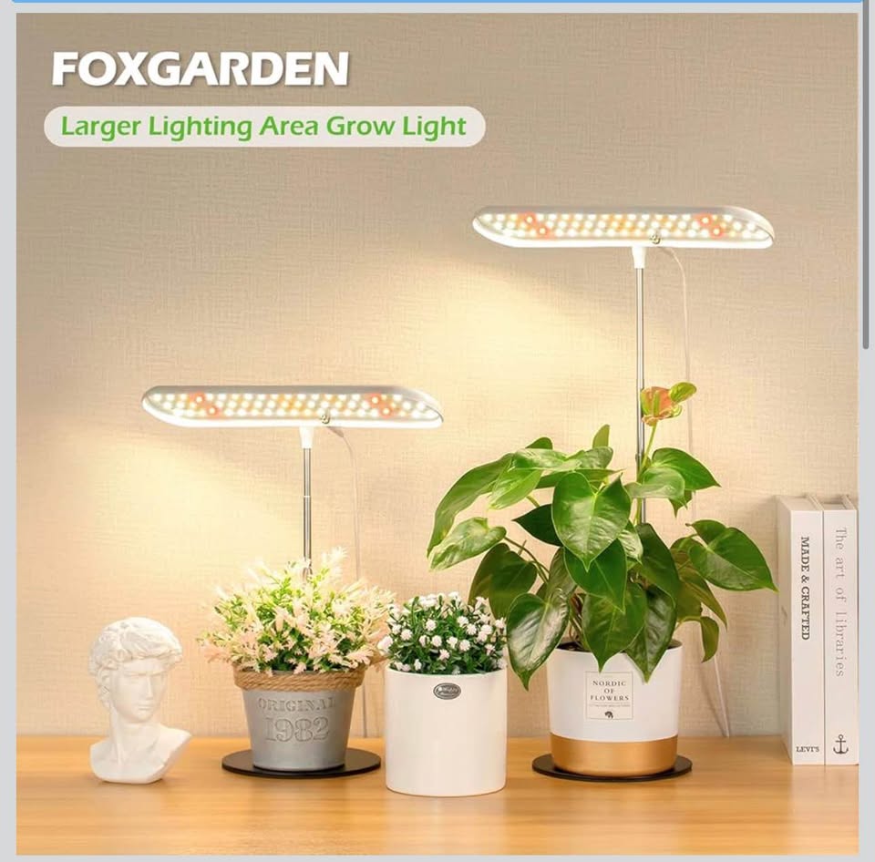 FOXGARDEN Grow Light, Full Spectrum LED Plant Light with Base, 26" Height Adjustable Growing Lamp wi