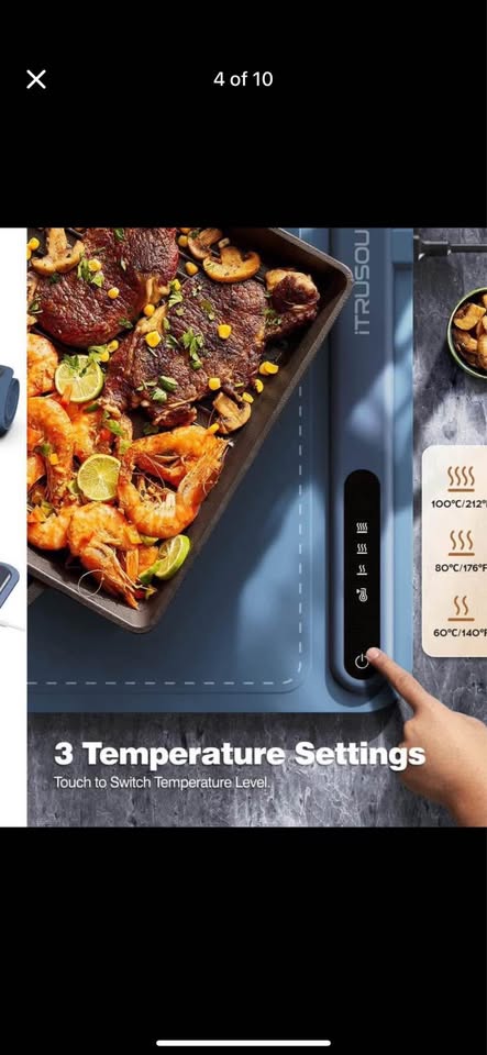 Brand new iTRUSOU rollable + portable electric warming tray