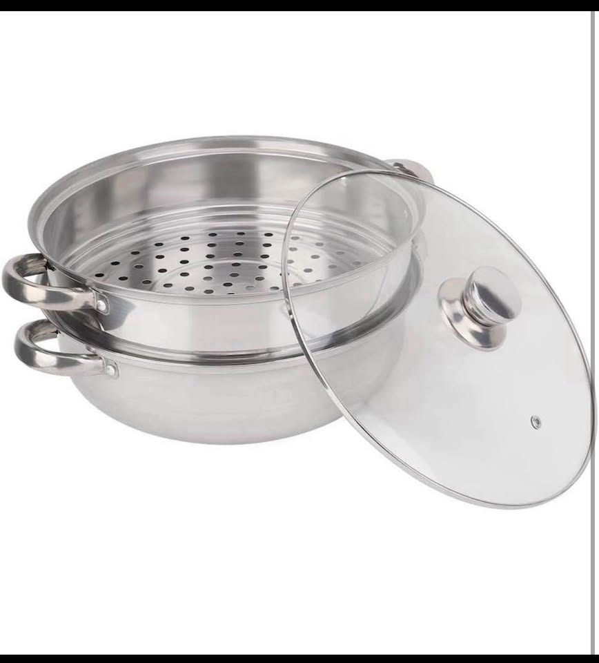 JSINEE Stainless Steel 2-Layer Steamer Pot 27cm/11in