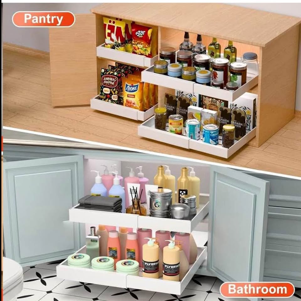 Pullout cabinet organizer