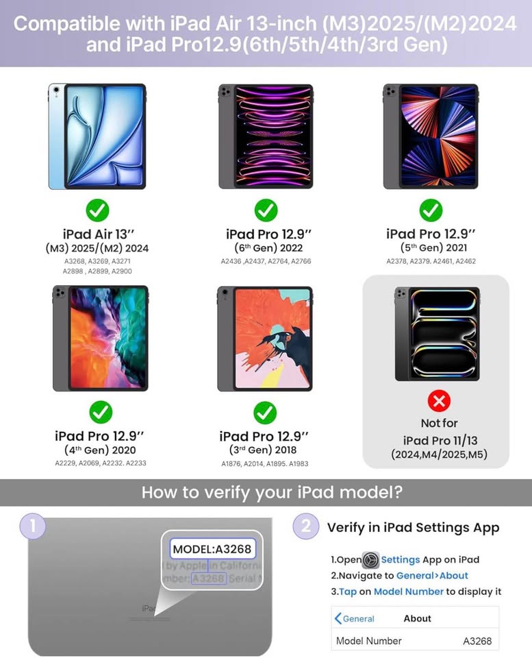 iPad Pro 12.9 inch case with keyboard