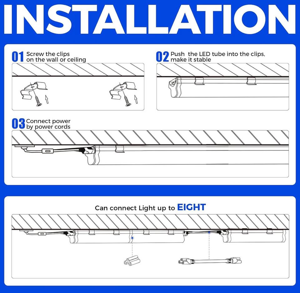 4-pack LED light bars
