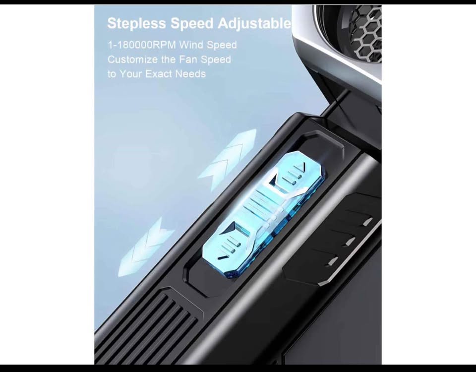 Compressed Air Duster, Super Power Adjustable Speed Cordless Air Duster Turbo Mini Blower