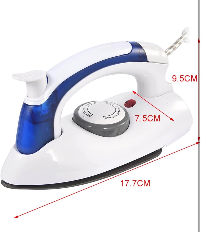 Steam Iron, Portable Foldable Folding Compact Handheld Steam Travel Iron Temperature Control
