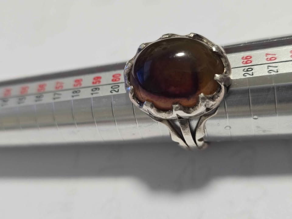 Original Aqeeq E Yemeni ( Agate of Yemen) in Silver 925