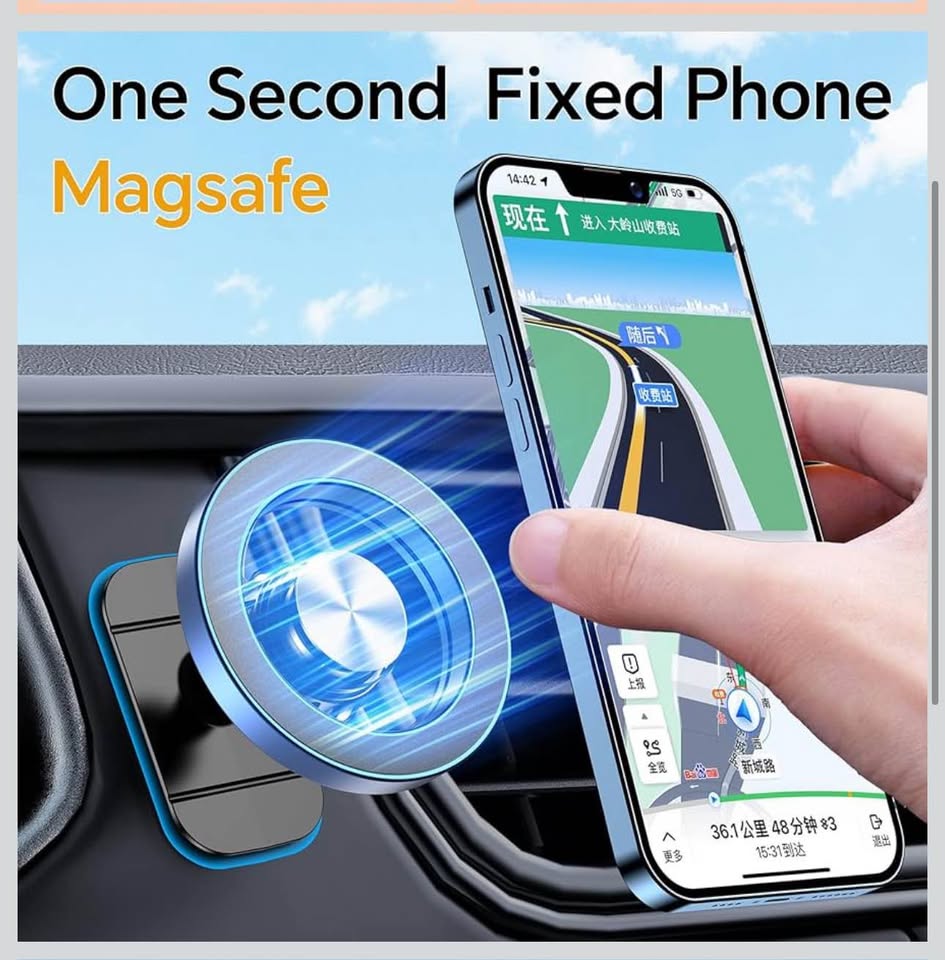 Kaistyle for Magsafe Car Mount20 Strong Magnets Magnetic Phone Holder for Car Phone Holder MountDash