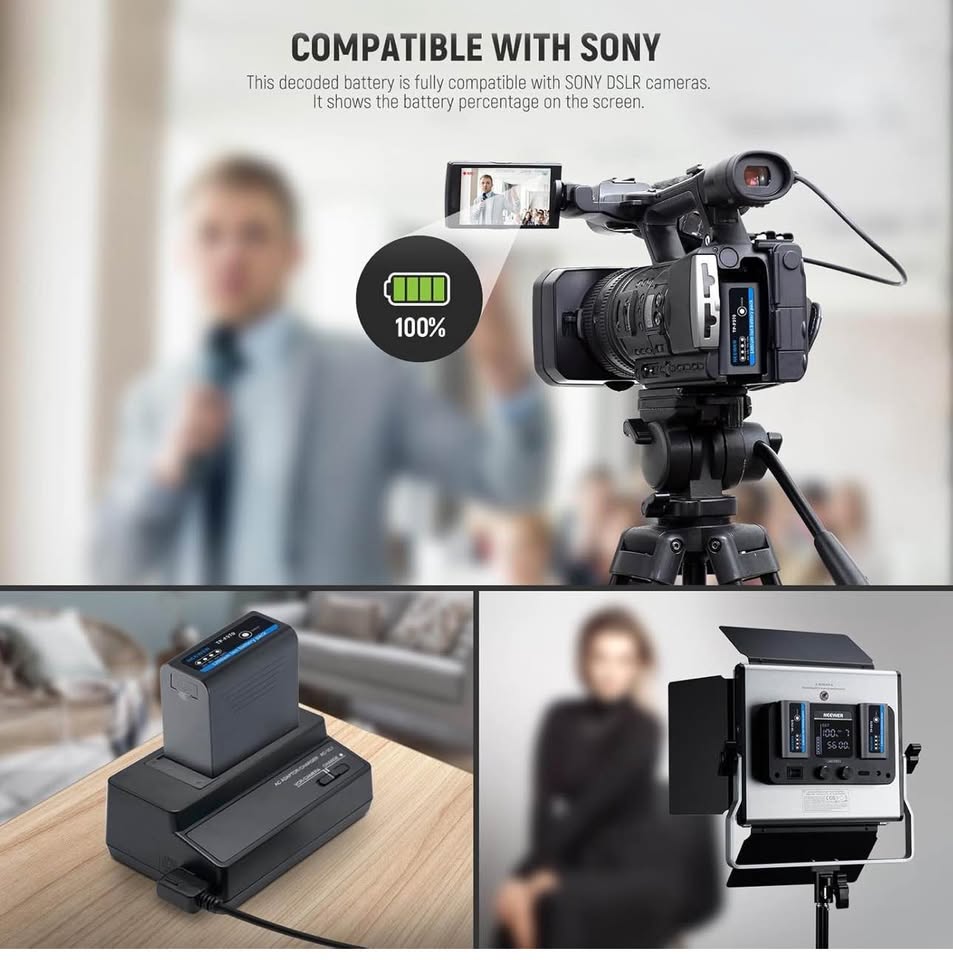 NEEWER TP-F970 Lithium Ion Battery Pack 10500mAh USB-C PD 20W