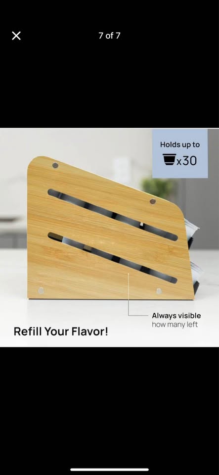 New Wooden coffee pod dispenser