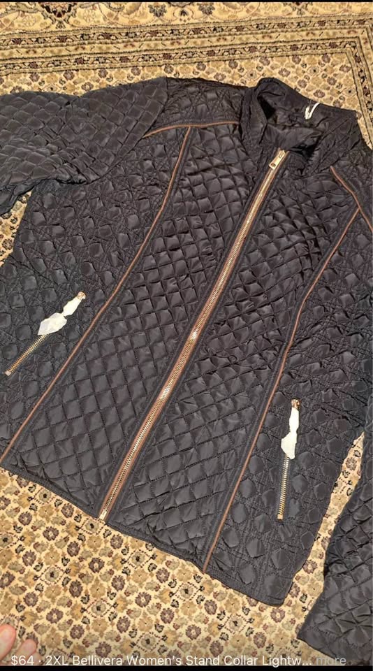 Black Quilted Jacket with Fleece Lining