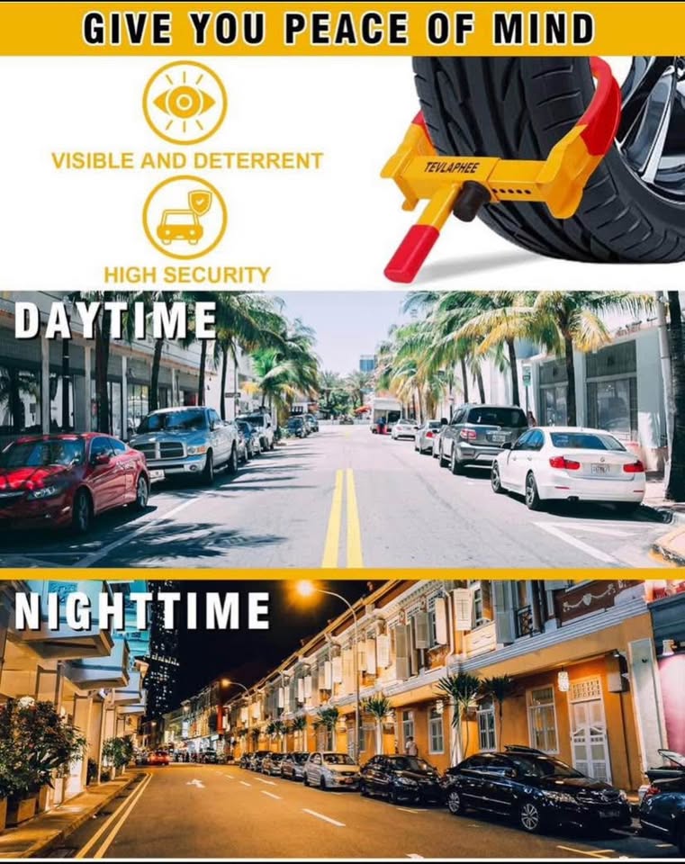 Brand new 2 Adjustable Wheel Locks Set