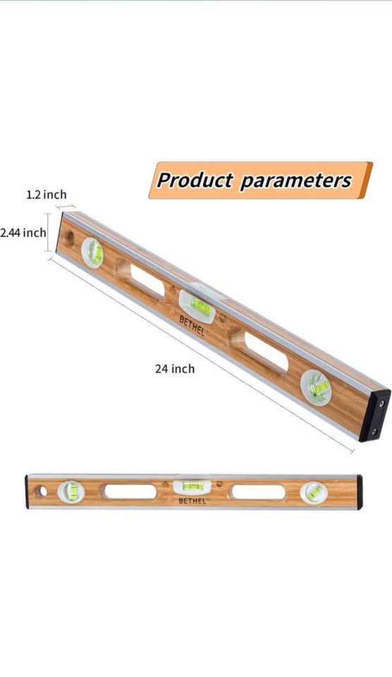 Brand new 24 inch bamboo level