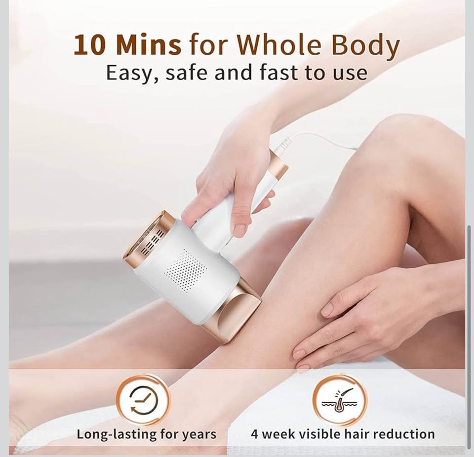 IPL Hair Removal Device Kit w/ Glasses Razors