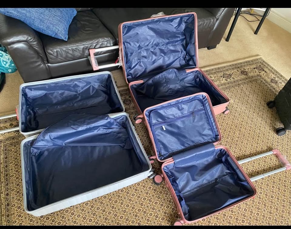 Brand new 4 suitcase and hand carry