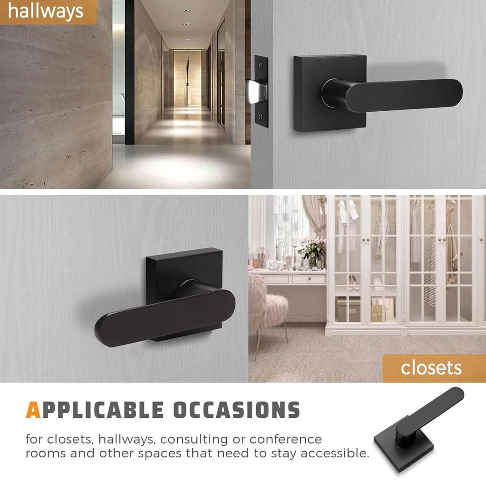 Knobwell Black Interior Door Lever