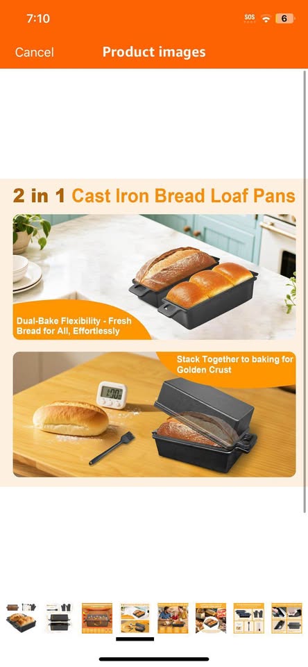 Brand new 9 x 5 inch Cast Iron Bread Pan