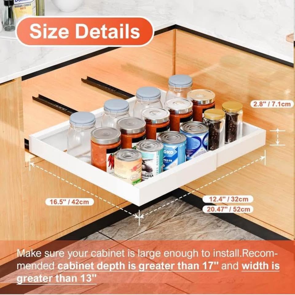 Pullout cabinet organizer
