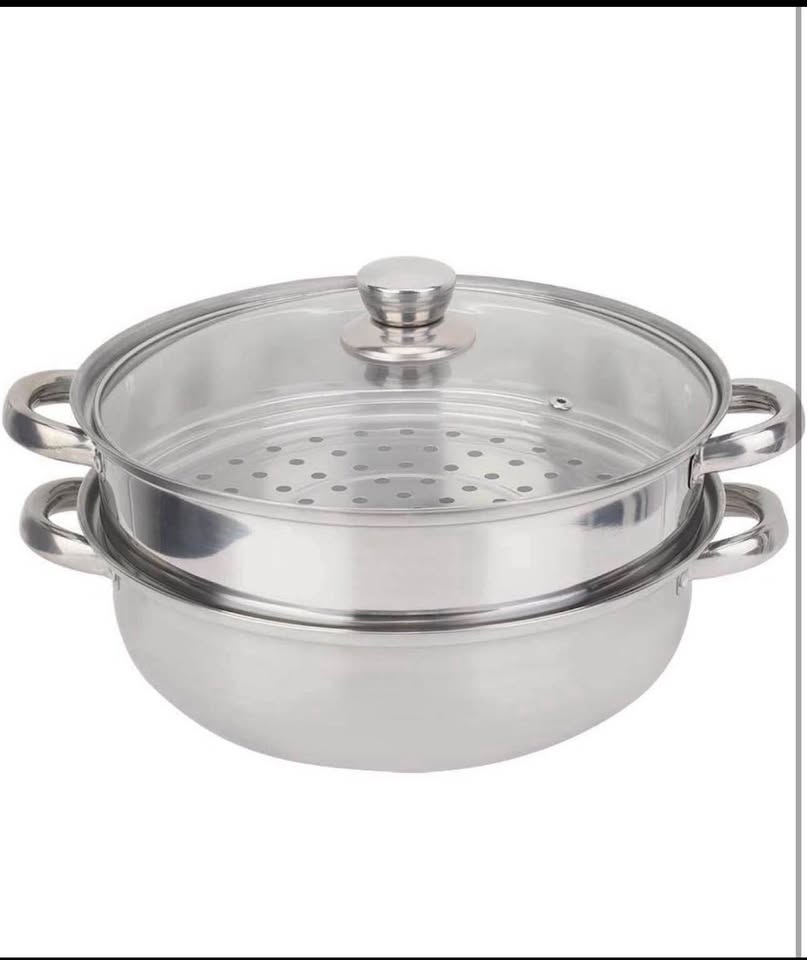 JSINEE Stainless Steel 2-Layer Steamer Pot 27cm/11in