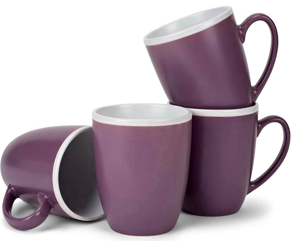 Purple Ceramic Coffee Mugs