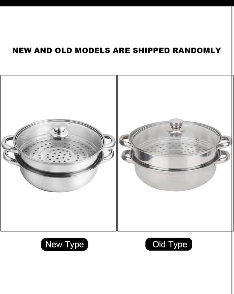 JSINEE Stainless Steel 2-Layer Steamer Pot 27cm/11in