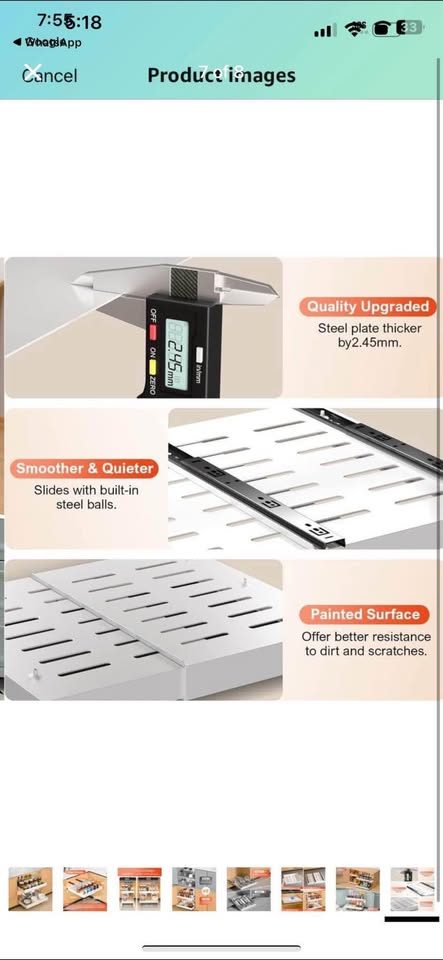 Pullout cabinet organizer