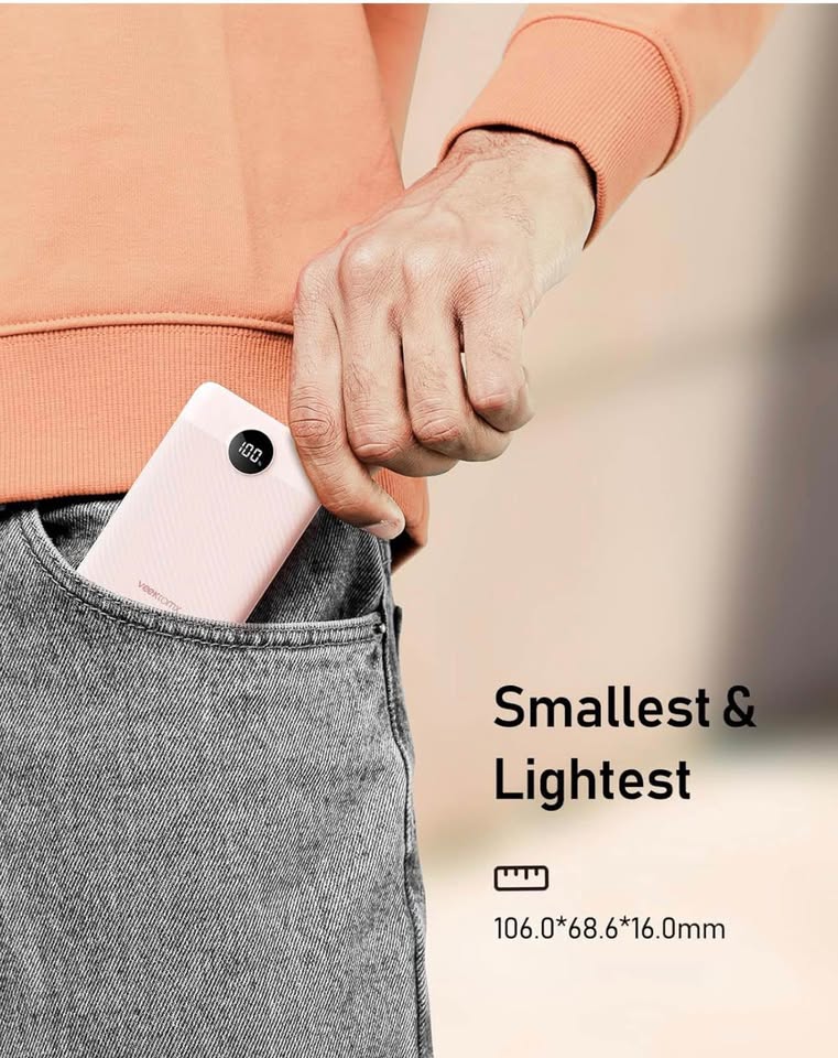 VEEKTOMX Mini Power Bank 10000mAh, 22.5W Fast Charging Small Portable Charger with PD 3.0 & QC 3.0,U