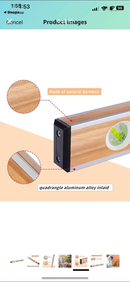 Brand new 24 inch bamboo level