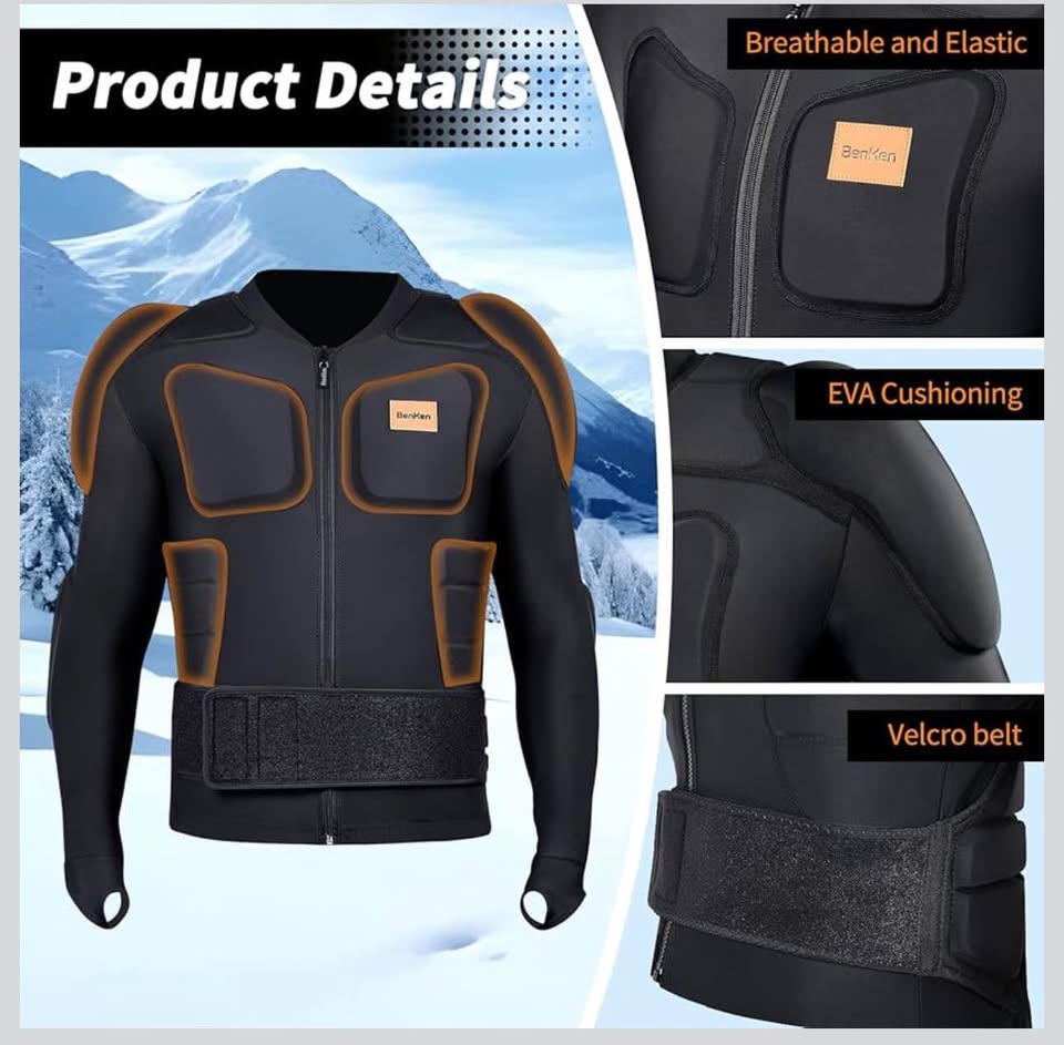 BenKen Motorcycle Body Armor Padded Protective Jacket