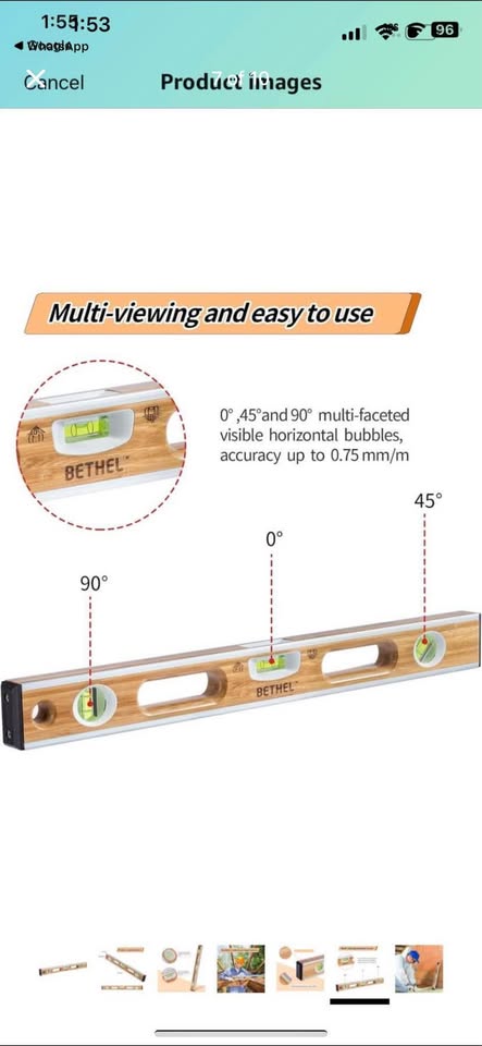 Brand new 24 inch bamboo level