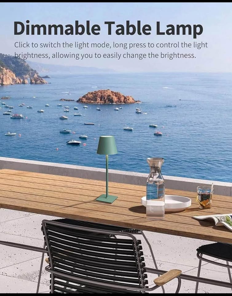 Brand new battery powered dimmable lamp